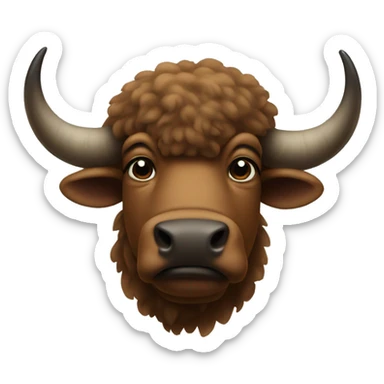 Buffalo in Oklahoma  sticker
