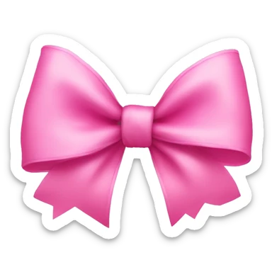 pink bow sticker