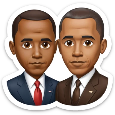 Obama and P diddy  sticker