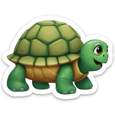 an edible turtle sticker