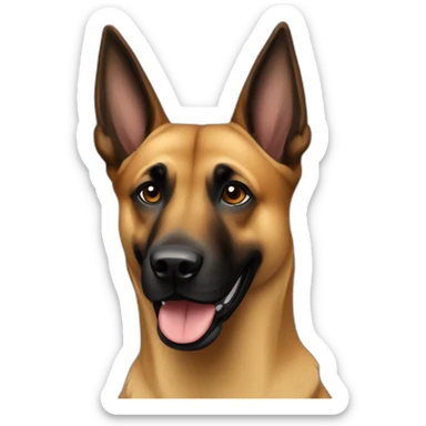 Malinois charbonner sticker