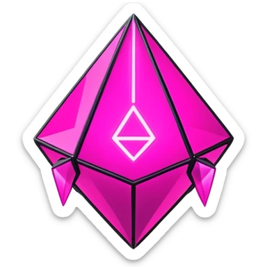 neon pink cyberpunk plumbob sticker