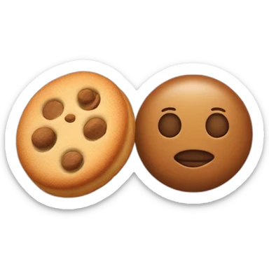 Pepino y galleta sticker