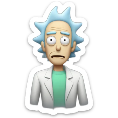 Rick and morty sticker
