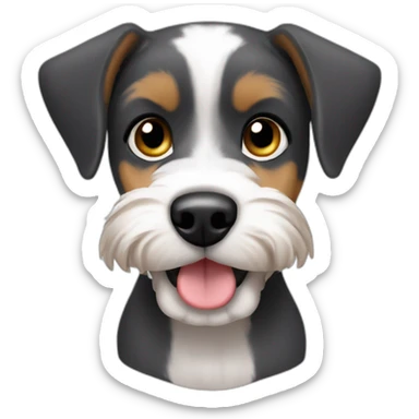 schnauzer beagle puppy sticker