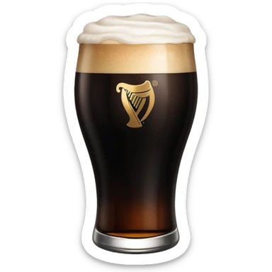 Pint of Guinness sticker