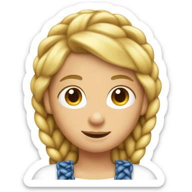 blonde girl with braid mid tanned drinking beer sticker
