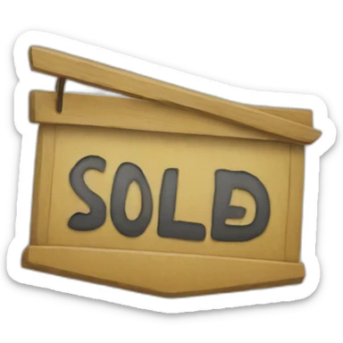 Sold sign sticker