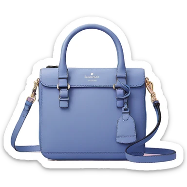 Realistic blueberry color kate spade satchel purse.  sticker