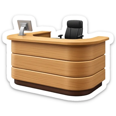 Reception desk
 sticker