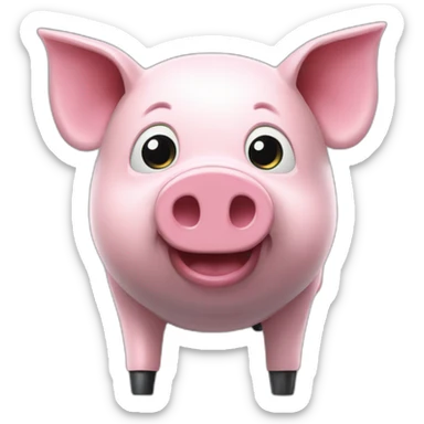 animatronic robot pig sticker