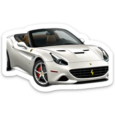ferrari california sticker