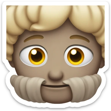 Smiling eye roll sticker