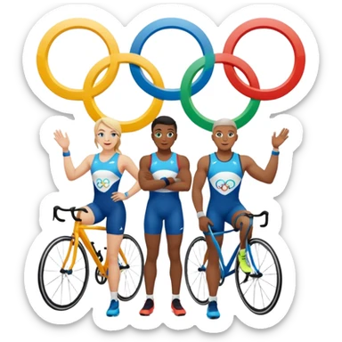 paralympic games avec les anneaux sticker