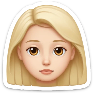 Cute eye roll sticker