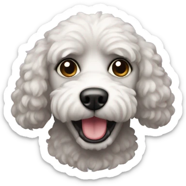 pudel dog sticker
