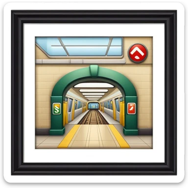 subway entrance sticker