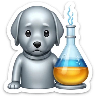 Secretive big lab in a deserted place sticker