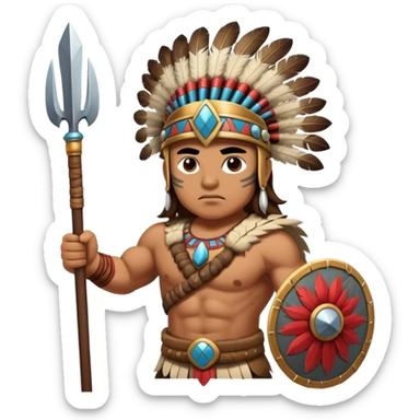 Toltec warrior sticker