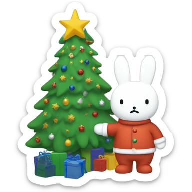 Miffy Christmas  sticker
