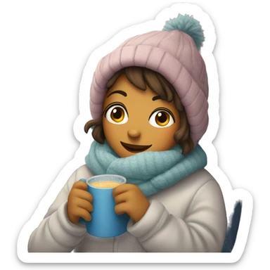 cozy winter sticker