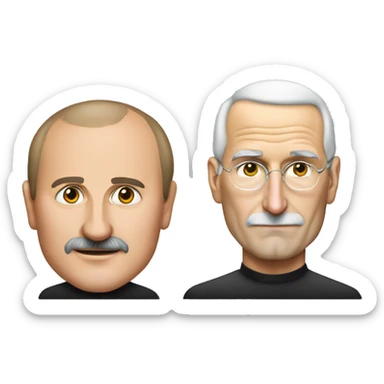  Lukashenko and Steve jobs  sticker