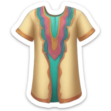 colorful tunic sticker