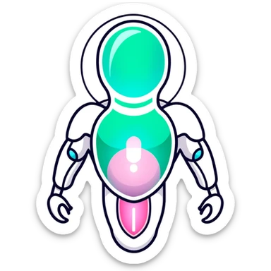 Silver semi-transparent capsule floating next to an ethereal glowing immune system figure, with a small shining shield over a luminous thyroid gland sticker
