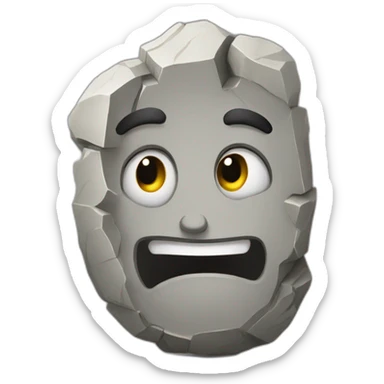A stressed stone  sticker