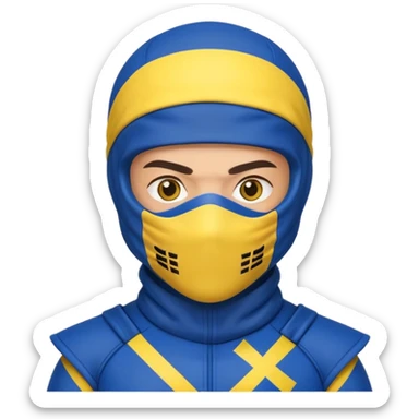 Ukraine, flash, ninja sticker
