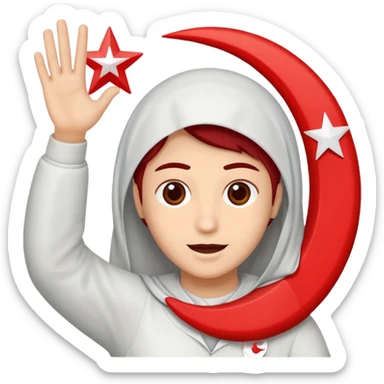 Kuzey kıbrıs bayrağı sticker