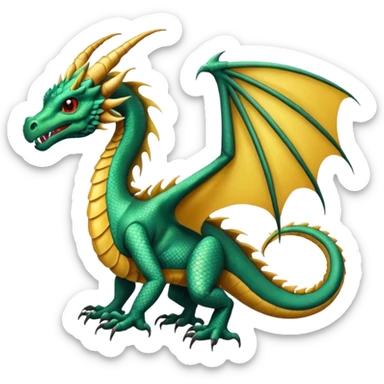 Fourth wing scorpiontail dragon  sticker