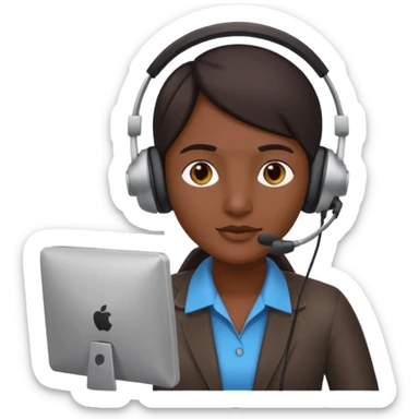 Indian scammer with a black skin tone sticker