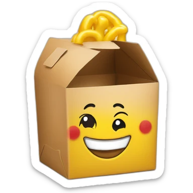 happy meal box sticker