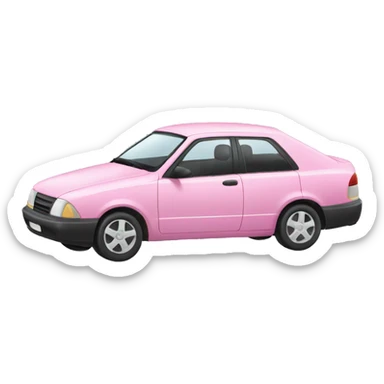 Coche rosa sticker
