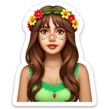 Flower-Crowned Dancer sticker