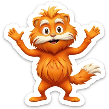 The Lorax dancing sticker