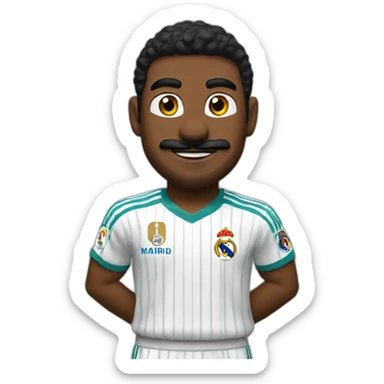 supermario con la camiseta del Real Madrid sticker