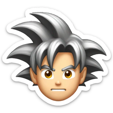 goku emoji head sticker