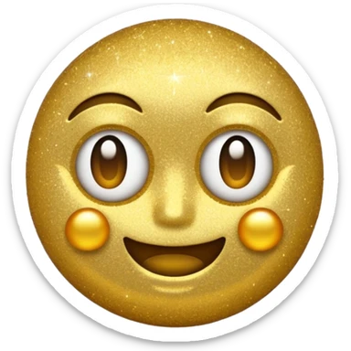 ✨️ emoji covered in glitter sticker