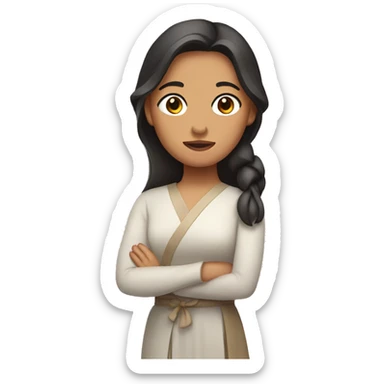 Filipina with a bow sticker