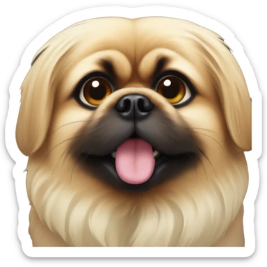 pekingese dog sticker