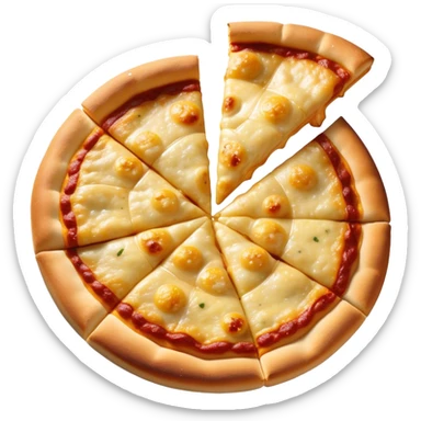 Domino's hand-tossed cheese pizza with garlic butter crust sticker