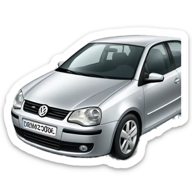 VW polo silber 2005 sticker