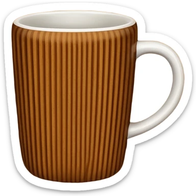 Patterned Corduroy texture ridges mug sticker