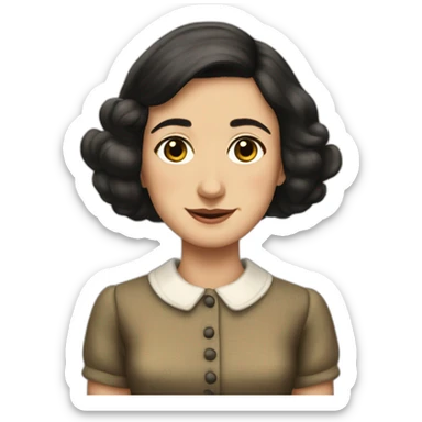 Anne Frank sticker