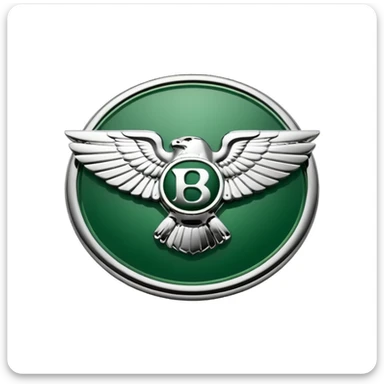 bentley logo with green background sticker