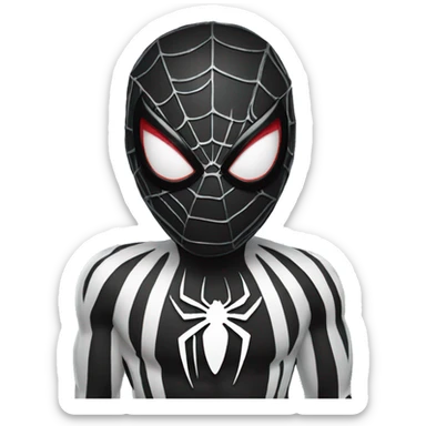 black symbiote spiderman  sticker