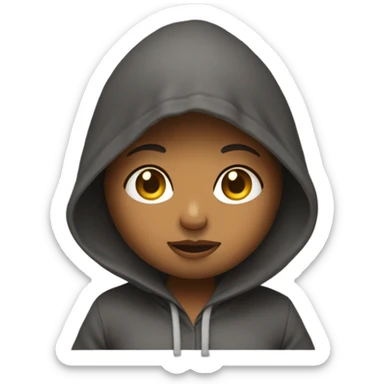 muñeca con sudadera  sticker