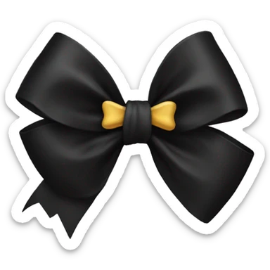 black bow sticker